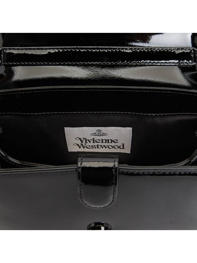 Hazel Medium Shoulder Bag Black - VIVIENNE WESTWOOD - BALAAN 9