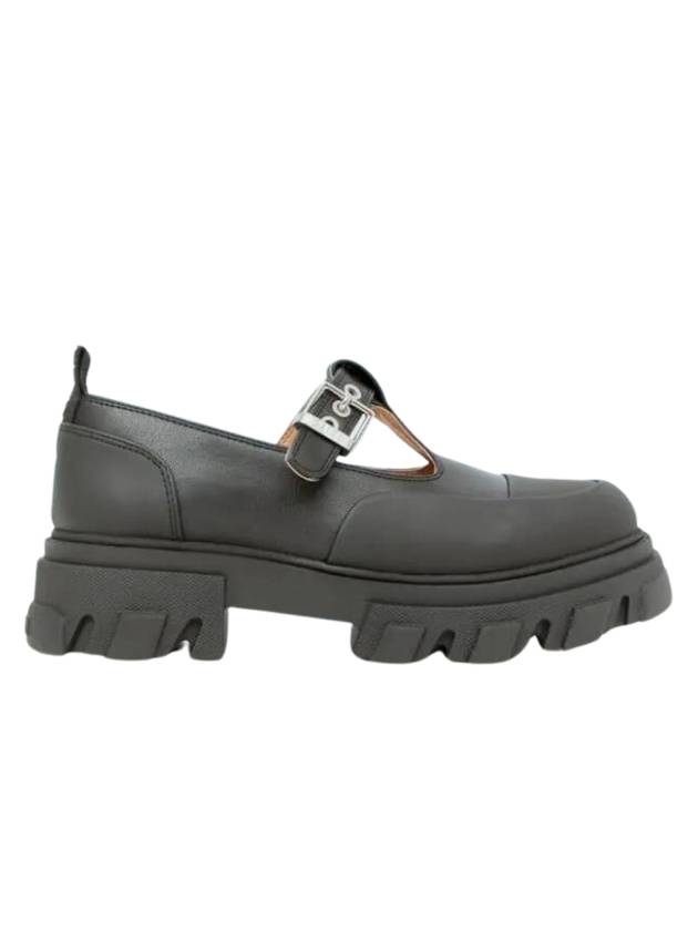 Cleated Mary Jane Loafers Black - GANNI - BALAAN 1