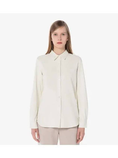 Women s Silket Jersey Shirt Ivory - LACOSTE - BALAAN 1