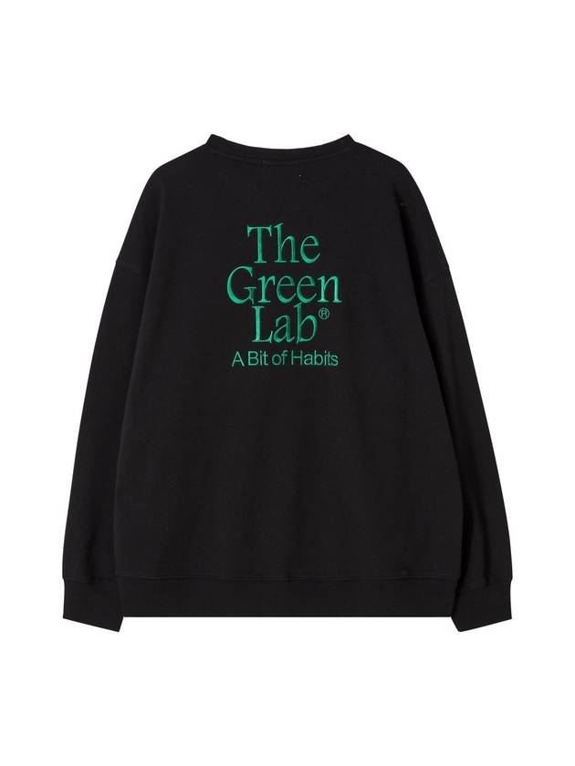 Essential Round Neck Sweatshirt Black - THE GREEN LAB - BALAAN 3