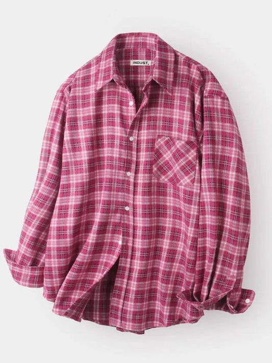 Forest Memory Check Shirt Pink - INDUST - BALAAN 2