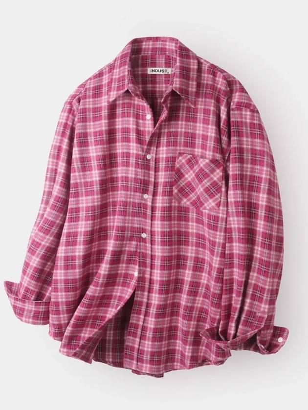 Forest Memory Check Shirt Pink - INDUST - BALAAN 4