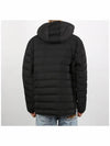 Poly Twill Rib 4-Bar Down Hoodie Jacket Charcoal - THOM BROWNE - BALAAN 5