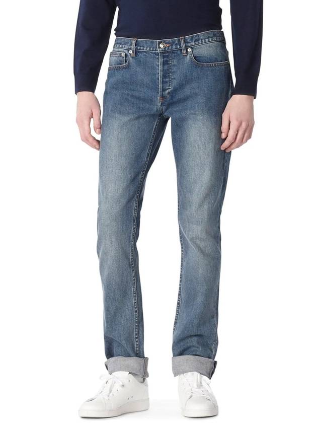 Men's New Standard Stonewashed Denim Jeans Indigo - A.P.C. - BALAAN 3