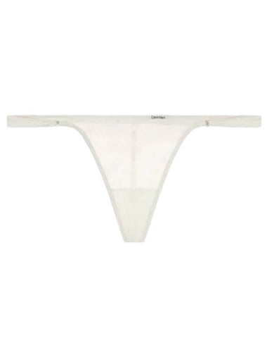 Floral Lace String T-Panties Chalk - CALVIN KLEIN - BALAAN 1