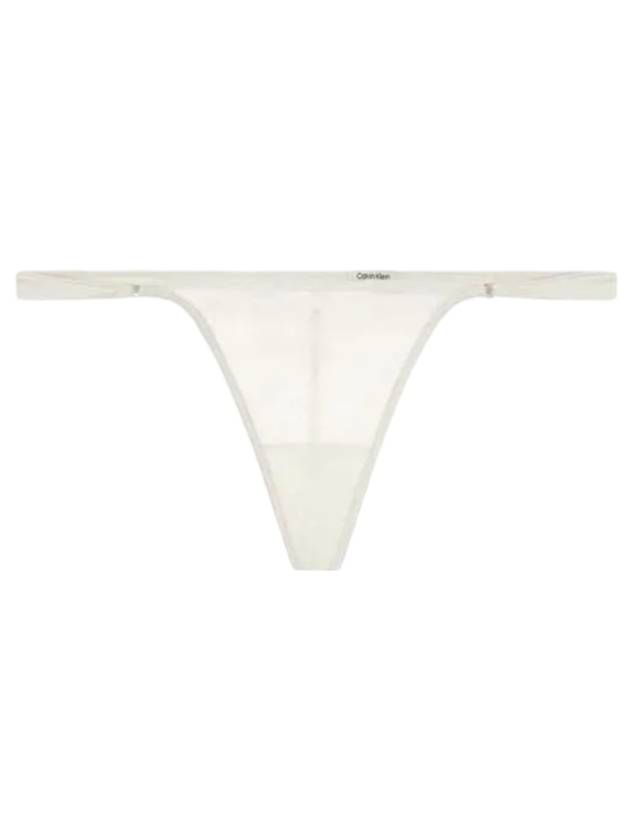 Floral Lace String T-Panties Chalk - CALVIN KLEIN - BALAAN 1