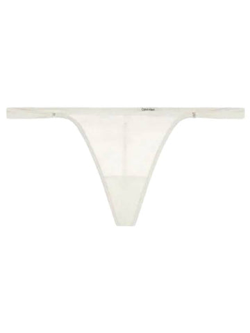 Floral Lace String T-Panties Chalk - CALVIN KLEIN - BALAAN 1