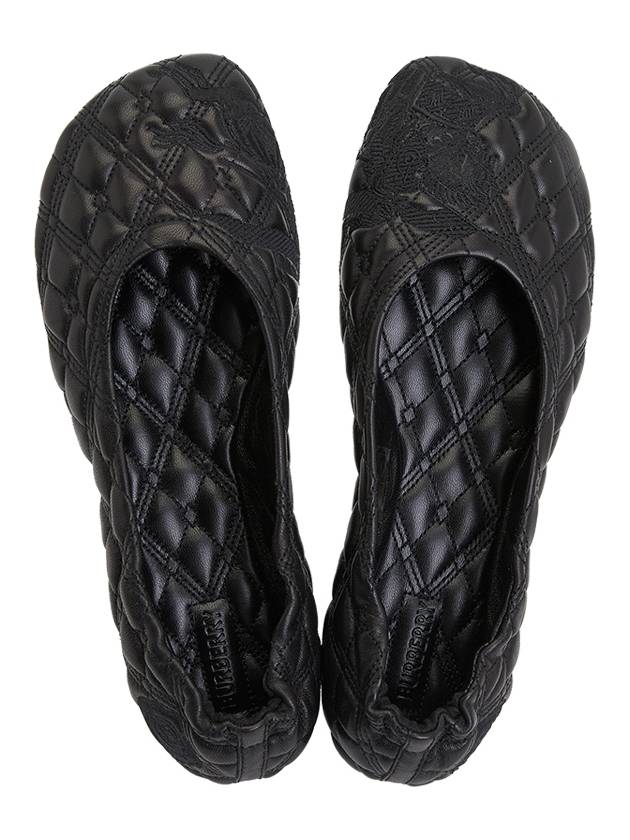 Quilted Leather Ballerinas Black - BURBERRY - BALAAN 3