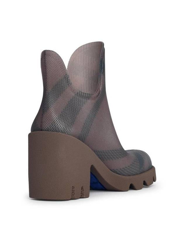 Burberry 'Marsh' Beige Rubber Ankle Boots - BURBERRY - BALAAN 3