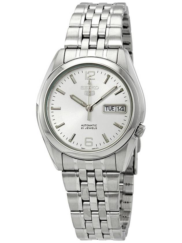 Seiko Series 5 Automatic White Dial Men's Watch SNK385 - SEIKO - BALAAN 1