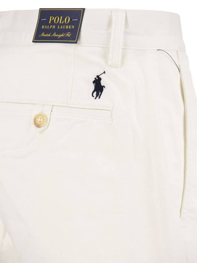 Stretch Classic Chino Shorts White - POLO RALPH LAUREN - BALAAN 5