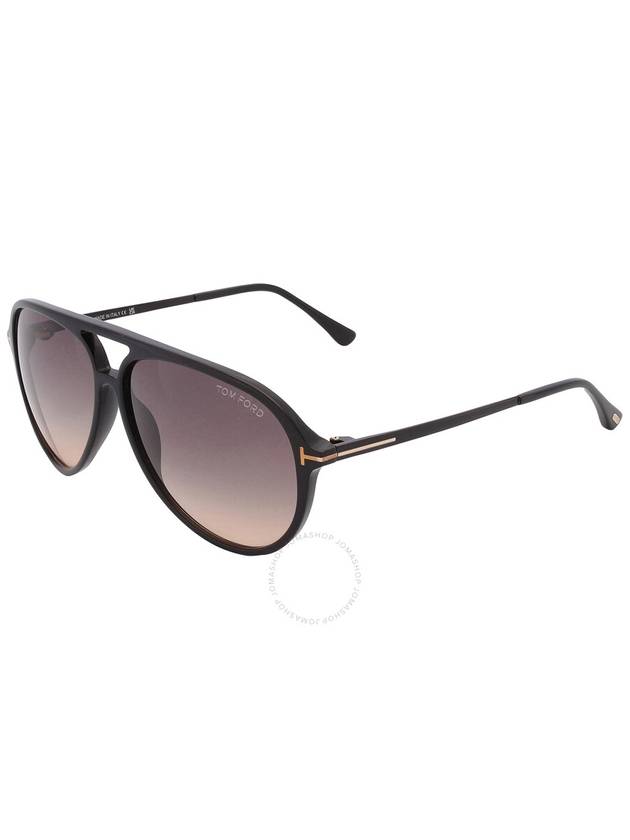 Tom Ford Samson Smoke Gradient Pilot Men's Sunglasses FT0909 01B 62 - TOM FORD - BALAAN 3