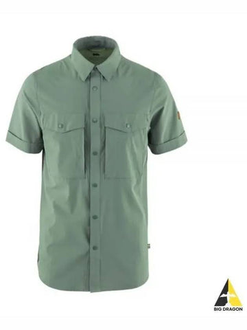 Men s Abisko Trekking Shirt Short Sleeve 87939614 SS M - FJALL RAVEN - BALAAN 1