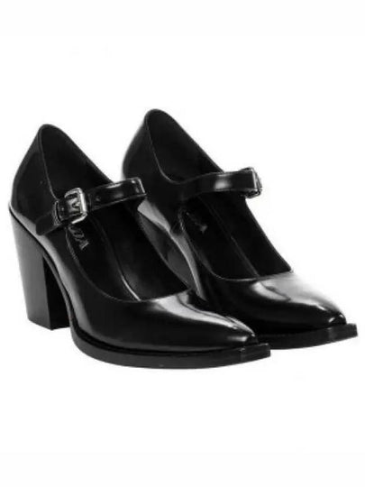 Brushed Leather Pumps Black - PRADA - BALAAN 2