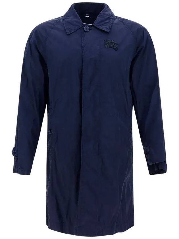 EKD Applique Nylon Car Trench Coat Navy - BURBERRY - BALAAN 1