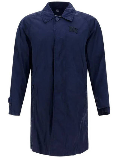 EKD Applique Nylon Car Trench Coat Navy - BURBERRY - BALAAN 1