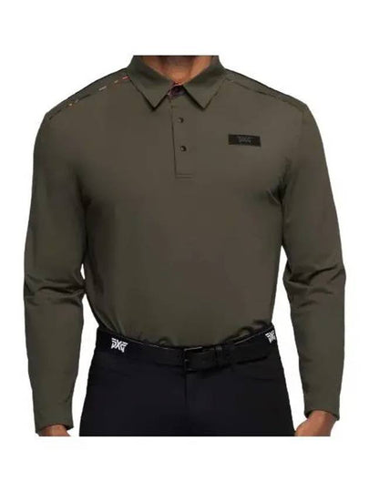 24 Long Sleeve Fairway Camo Shoulder Stripe Polo MF23ATP2 18 Men s - PXG - BALAAN 1