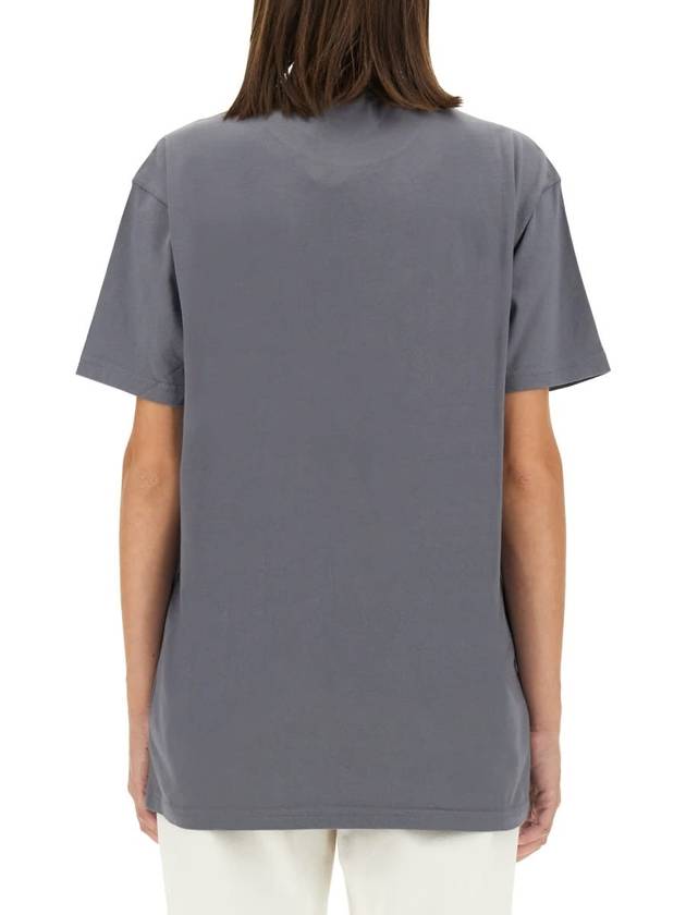 ORB Logo Cotton Short Sleeve T-Shirt Grey - VIVIENNE WESTWOOD - BALAAN 3