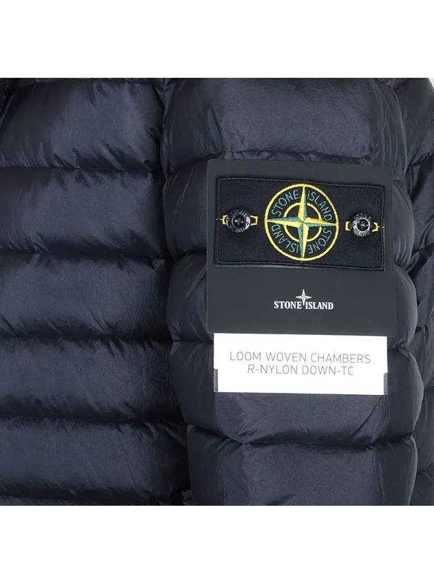 Loom Woven Chambers Recycled Nylon Down Padding Navy - STONE ISLAND - BALAAN 3