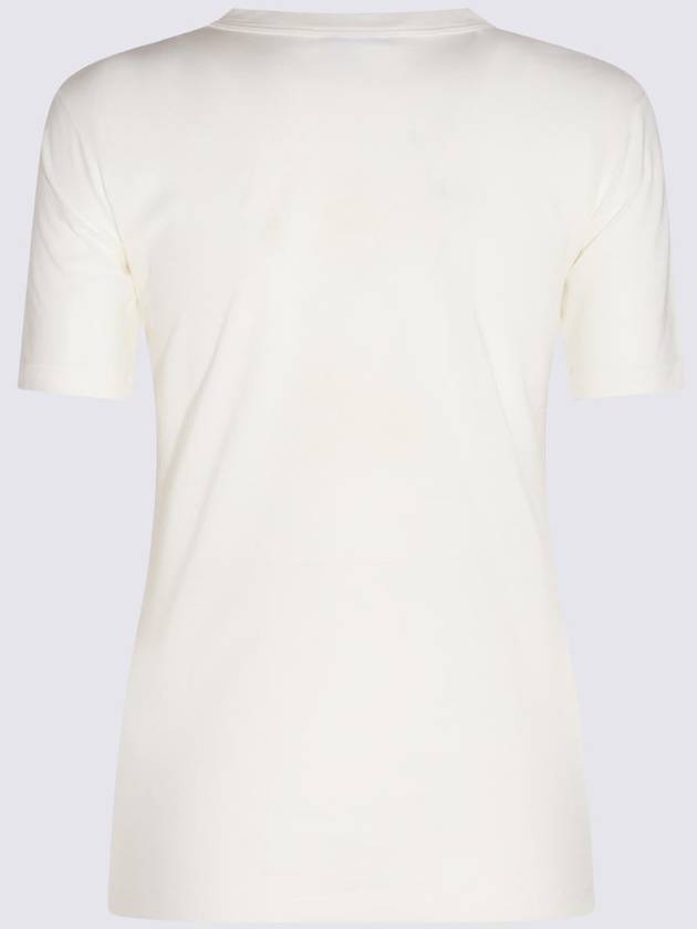 Logo Crew Neck Cotton Short Sleeve T-shirt White - JIL SANDER - BALAAN 3