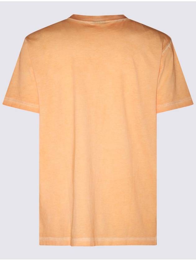 Sunset Cross Short Sleeve T-Shirt Orange - MARCELO BURLON - BALAAN 3