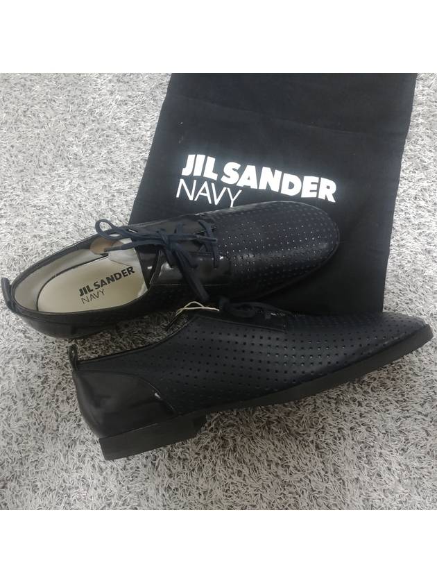 Navy LEATHER Galaxy Oxfords derby - JIL SANDER - BALAAN 3