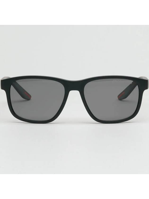 Square Rubber Sunglasses Black - PRADA - BALAAN 4