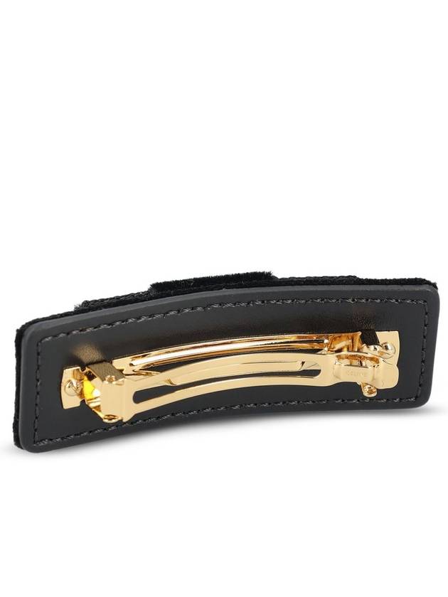 Le Soir Ribbon Hair Clip Black - CELINE - BALAAN 3