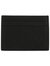 VLTN Leather Card Wallet Black - VALENTINO - BALAAN 1