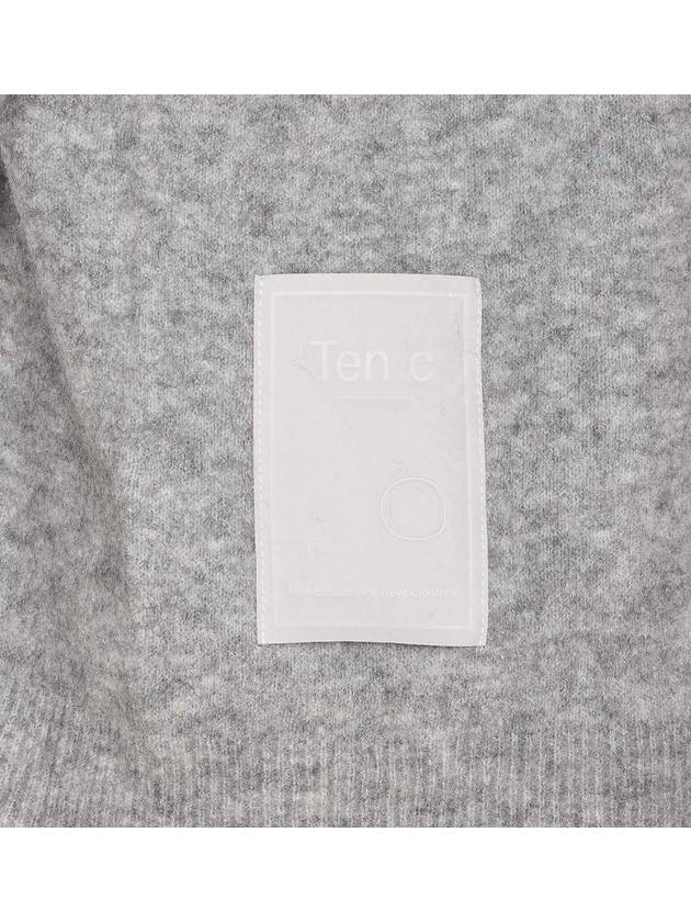 Crew Neck Knit Top Grey - TEN C - BALAAN 4