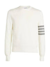 4 Bar Armband Milano Stitch Knit Top White - THOM BROWNE - BALAAN 3