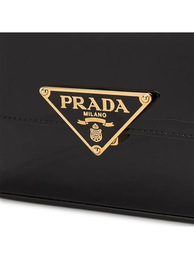 Patent Leather Shoulder Bag Black - PRADA - BALAAN 8