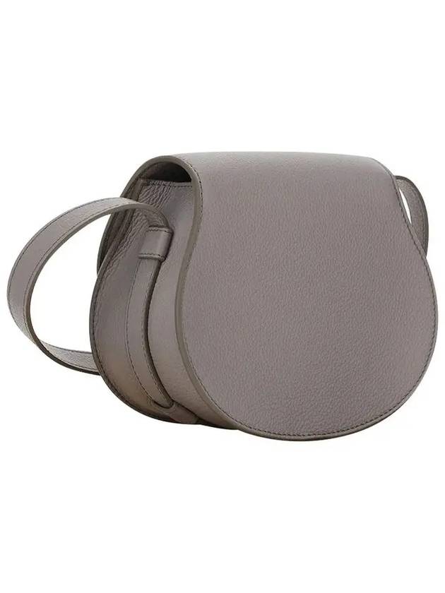 Marcie Saddle Small Grained Leather Cross Bag Grey - CHLOE - BALAAN 4