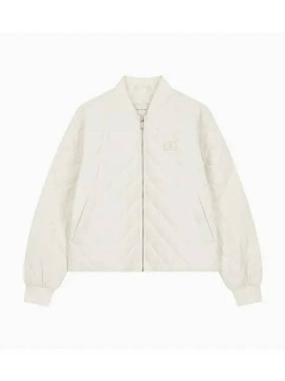 Jeans Lightweight Quilted Jacket White - CALVIN KLEIN - BALAAN 2