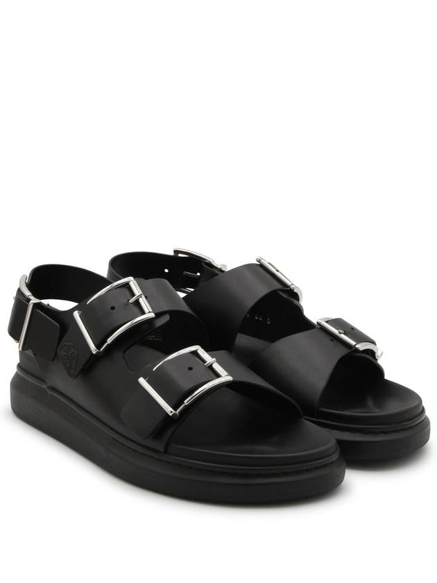 Hybrid Double Buckle Sandals Black - ALEXANDER MCQUEEN - BALAAN 3