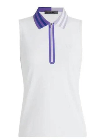 G FORE 24 QUARTER ZIP TECH PIQUE SLEEVELESS POLO GLP000019 SNO Women s Logo - G/FORE - BALAAN 1