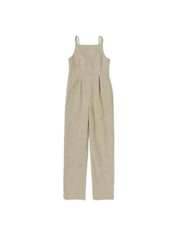 Wool hairline tweed overalls A22AT05DT TOP IVORY - AURALEE - BALAAN 1