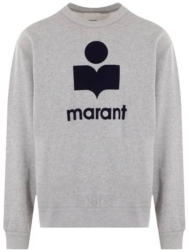 Mikoy Logo Cotton Sweatshirt Grey - ISABEL MARANT - BALAAN 2