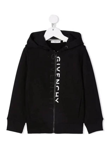 Kids Double Logo Hooded Zip up Black H25260 09B - GIVENCHY - BALAAN 1