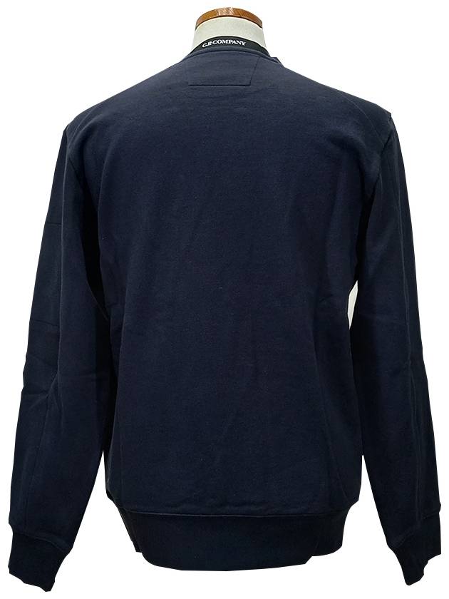 Diagonal Raised Fleece Sweatshirt Navy - CP COMPANY - BALAAN 4