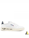 Women's Medalist Suede Lettering Low-Top Sneakers White - AUTRY - BALAAN 2