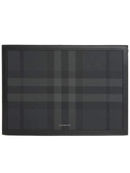 Check Pattern Clutch Bag Black - BURBERRY - BALAAN 2