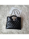 31 Bag Mini Shoulder Shiny Lambskin Gold Black AS4133 - CHANEL - BALAAN 7