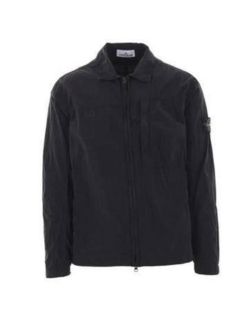 Nylon Metal Econyl Long Sleeve Shirt Black - STONE ISLAND - BALAAN 1