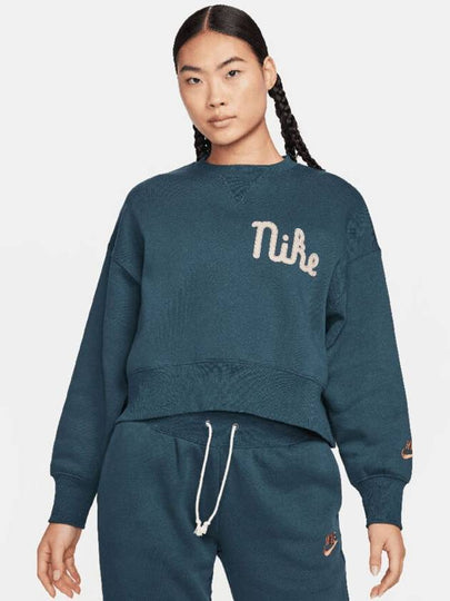 Sportswear Oversized Crew Neck Sweatshirt Deep Jungle - NIKE - BALAAN 2