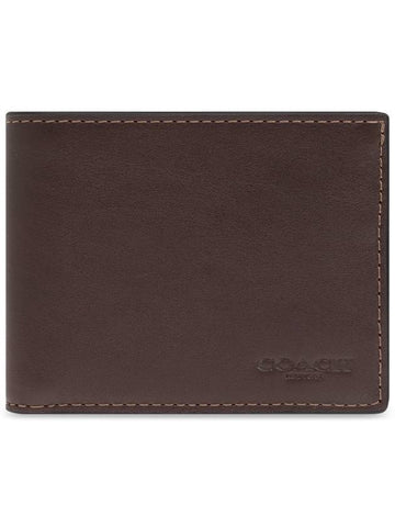 Coach Leather Wallet, Men's, Brown - COACH - BALAAN 1