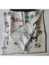 24 Season Women s Square Silk Scarf CC Logo Ivory AAA295 - CHANEL - BALAAN 3