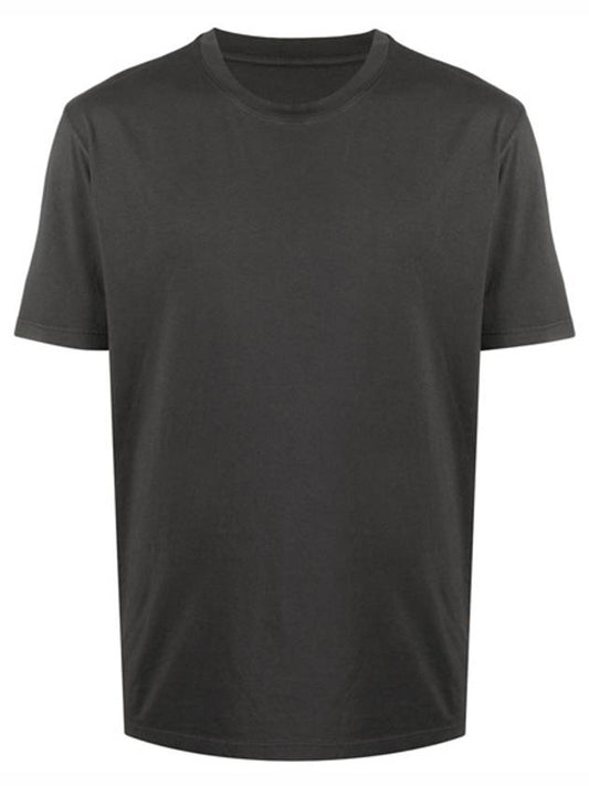 Men's Back Stitch Round Neck Short Sleeve T-Shirt Anthracite - MAISON MARGIELA - BALAAN 2