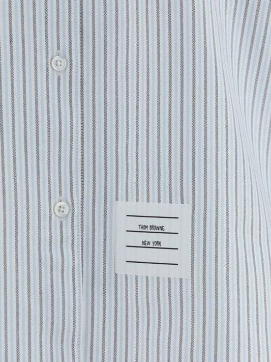 Shirt FLL166CF0510 460 MEDIUM BLUE - THOM BROWNE - BALAAN 1