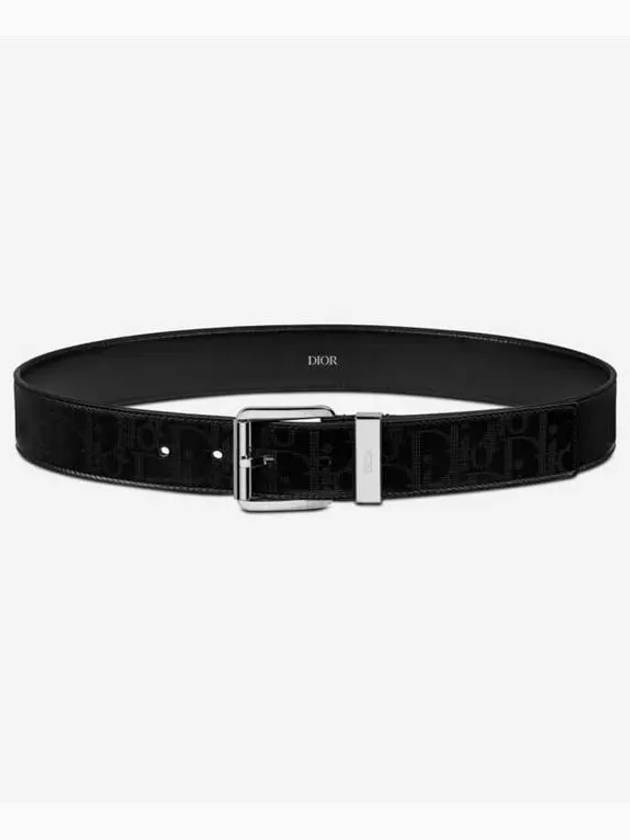 Oblique Galaxy Leather Belt Black - DIOR - BALAAN 2